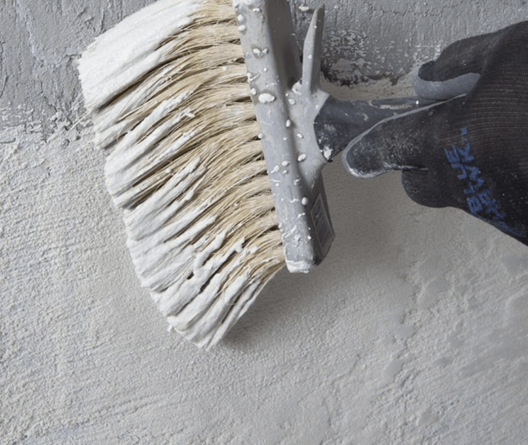 White brush with masonry