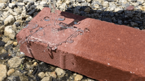 Hydrophobic-sealer-on-a-brick
