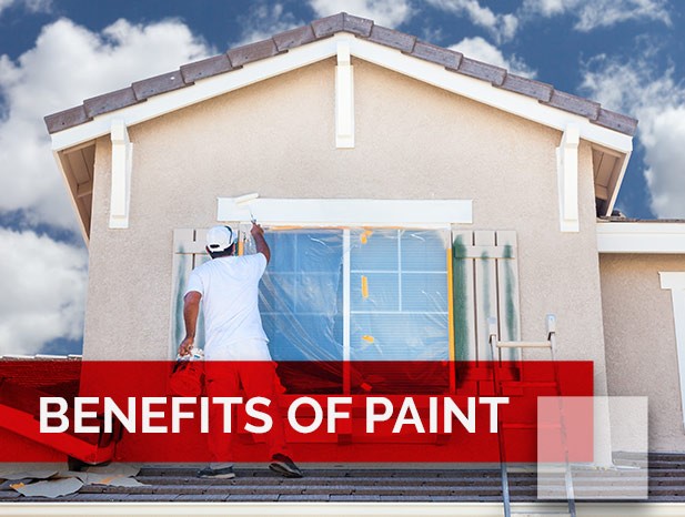 Painting trim on exterior of home