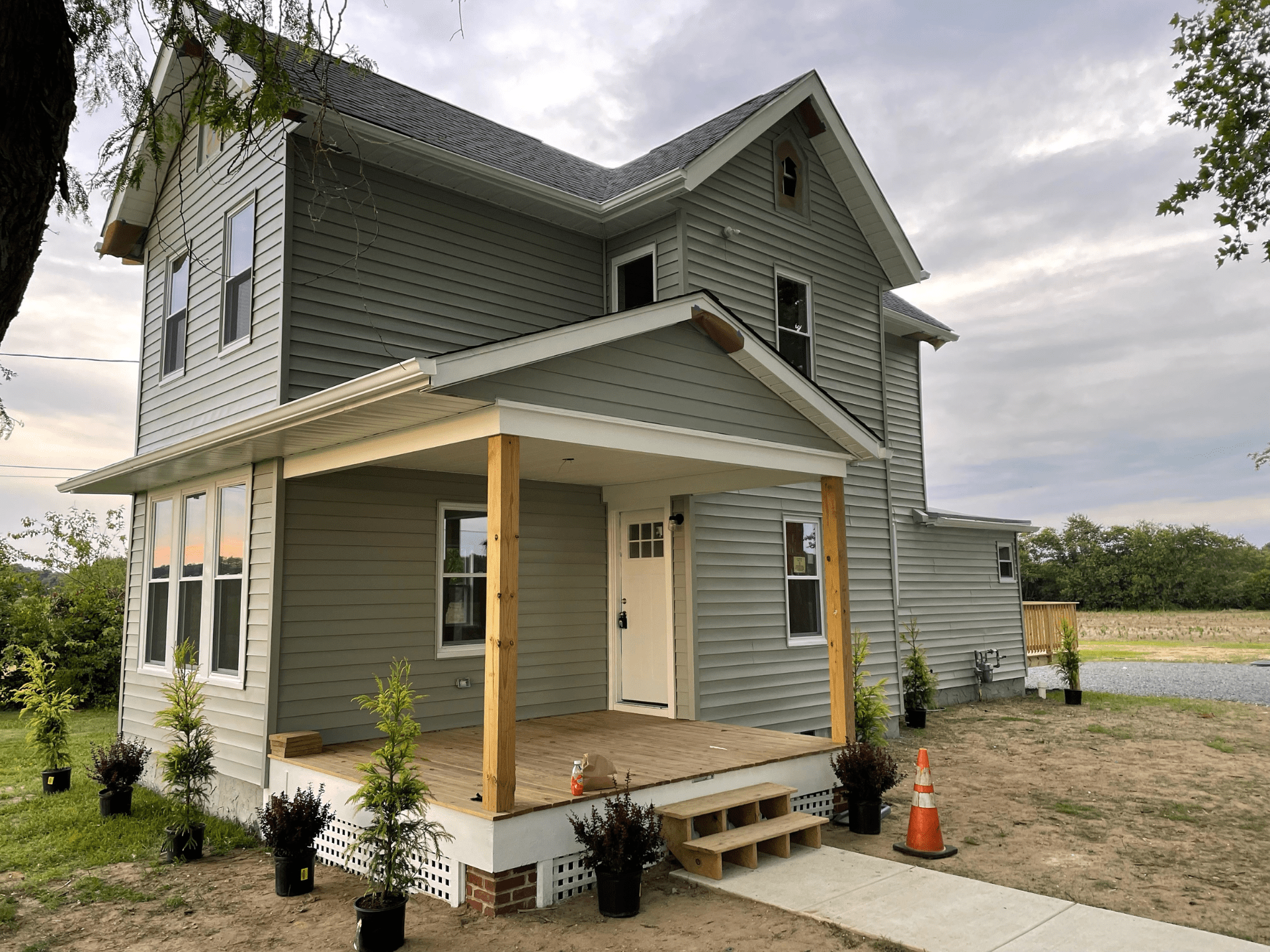 Post Renovation Exterior Farmhouse