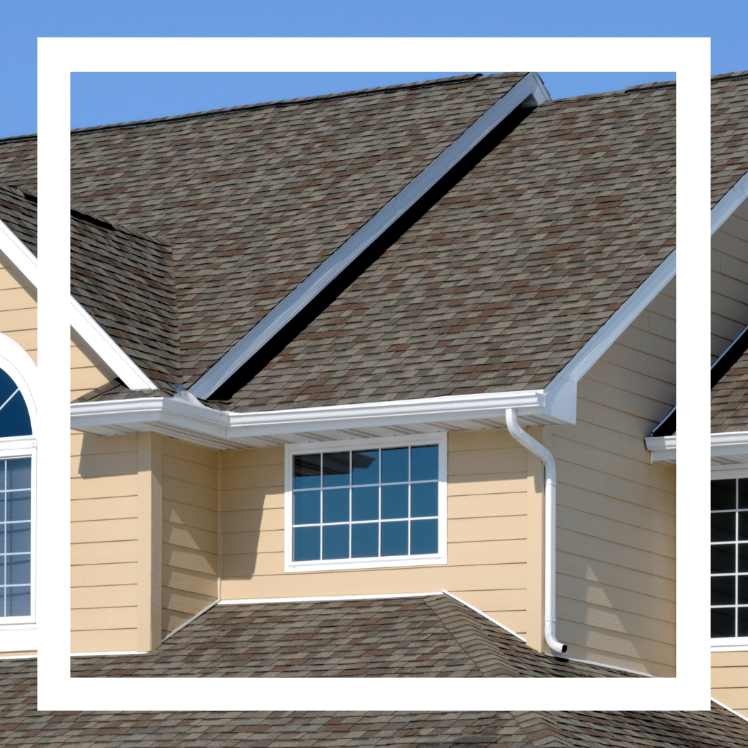 Tan Vinyl Siding and White Vinyl Trim